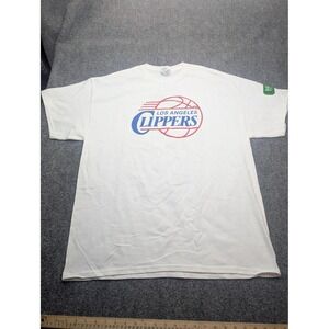 Los Angeles Clippers Shirt Mens XL White NBA Basketball Gildan Graphic Tee